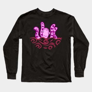 Friendly Pink Octopus Long Sleeve T-Shirt